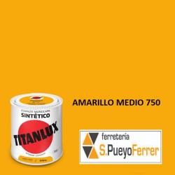 ESMALTE BRILLANTE AMARILLO MEDIO 0,750L