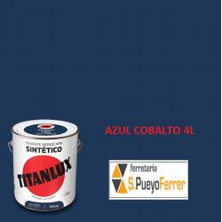 ESMALTE BRILLANTE AZUL COBALTO 4L