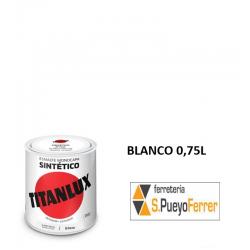 ESMALTE BRILLANTE BLANCO 0,75L