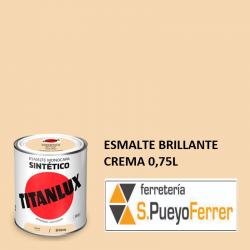 ESMALTE BRILLANTE CREMA 0,75L
