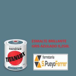 ESMALTE BRILLANTE GRIS AZULADO 0,250L