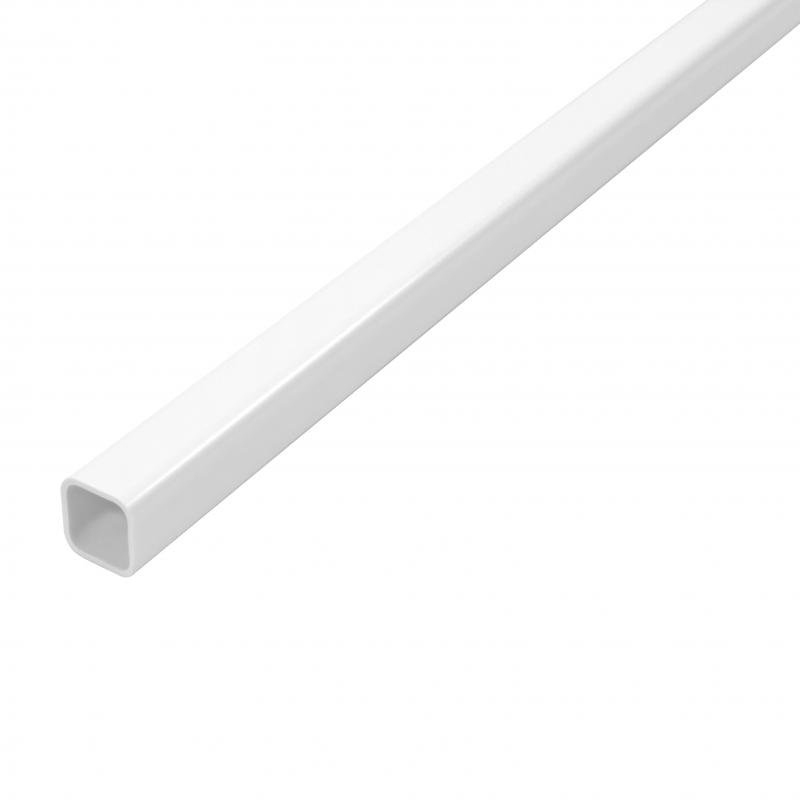 TUBO CUADRADO 20X20 1MT ALUM BLANCO