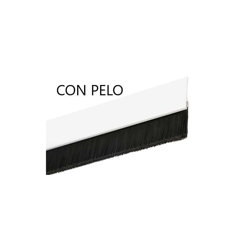 BURLETE PVC-CEPILLO BLANCO 105CM