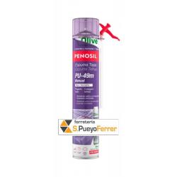 ESPUMA POLIURETANO 750 ML TEJAS CANULA