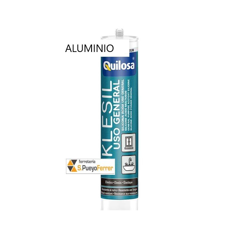SILICONA CARTUCHO ALUMINIO 300 ML