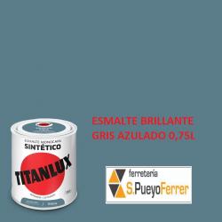 ESMALTE BRILLANTE GRIS AZULADO 0,75L