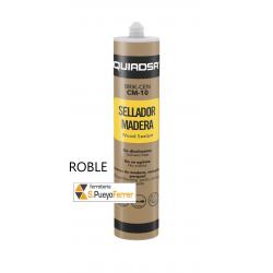CARTUCHO QUIADSA MASILLA MADERA 300ML ROBLE parket