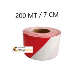 ROLLO 200 MT CINTA SEÑALIZAR B/R 7CM
