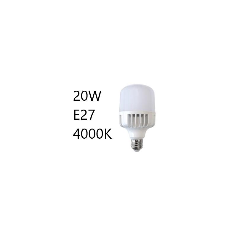 BOMBILLA LED TUBULAR 20W 1600LM 4000K E27