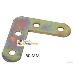 ESCUADRA PLANA CINCADA 60MM 4 UNIDADES