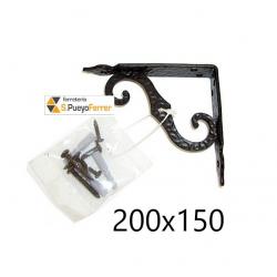 PALOMILLA ORNAMETAL 2-8 NEGRA 200X150