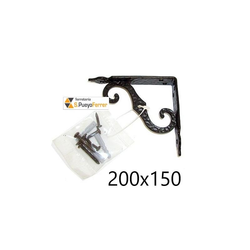 PALOMILLA ORNAMETAL 2-8 NEGRA 200X150