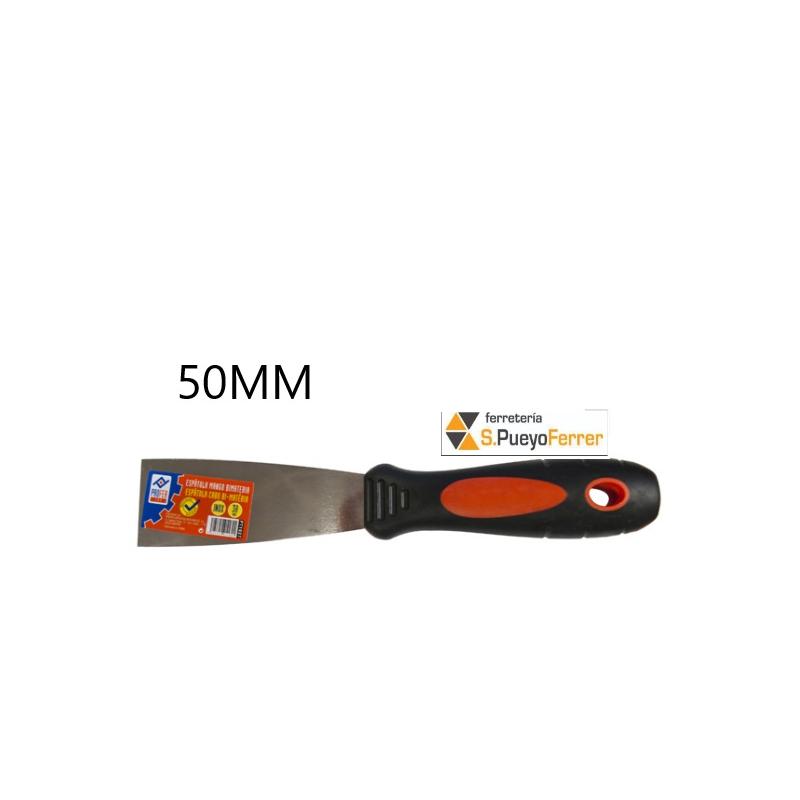 ESPATULA INOX MANGO BIMATERIA 50MM PROFER