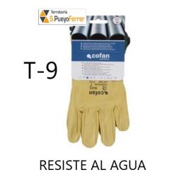 GUANTE VACUNO EXTRA RESISTENTE AGUA T-9
