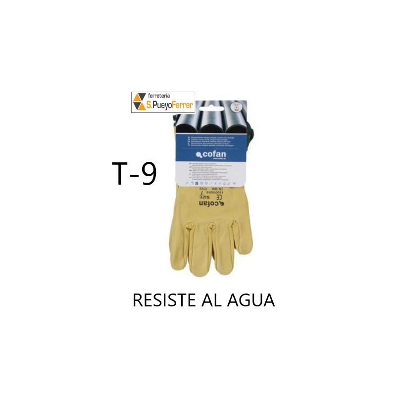 GUANTE VACUNO EXTRA RESISTENTE AGUA T-9