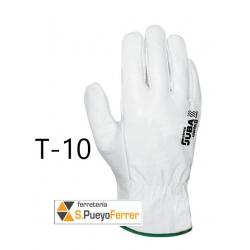 GUANTE FLOR VACUNO NATURAL T10