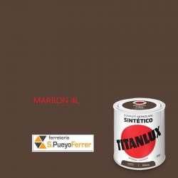 ESMALTE BRILLANTE MARRON 4L