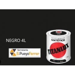 ESMALTE BRILLANTE NEGRO 4L