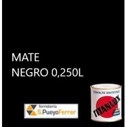 ESMALTE MATE NEGRO 0,250L
