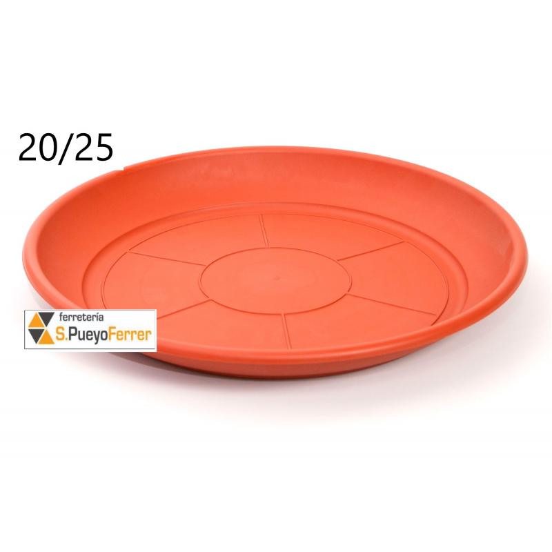 PLATO MACETA 20/25CM TERRA
