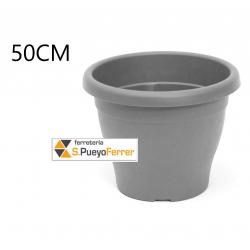 MACETA 50CM GRIS