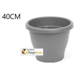MACETA 40CM GRIS