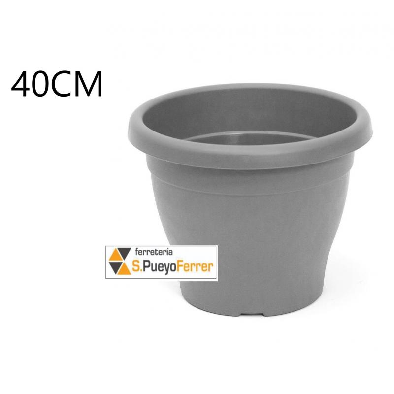 MACETA 40CM GRIS
