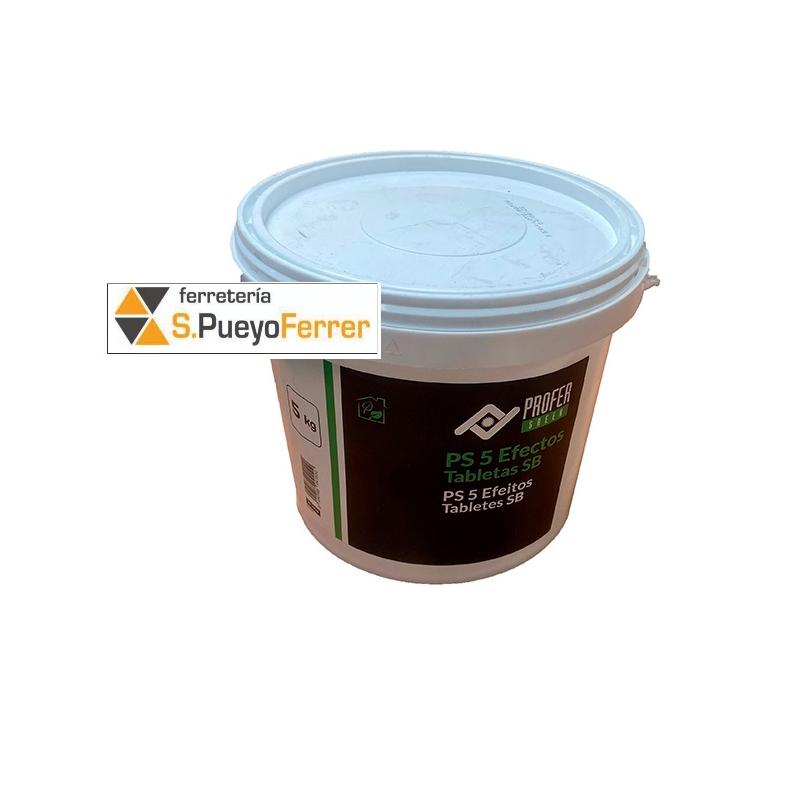 PISCINA CLORO 5EFECTOS TABLETA 200GR 5KG PISCINA CLORO 5EFECTOS TABLETA 200GR 5KG