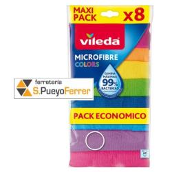 BAYETA VILEDA MICROFIBRA PACK 8