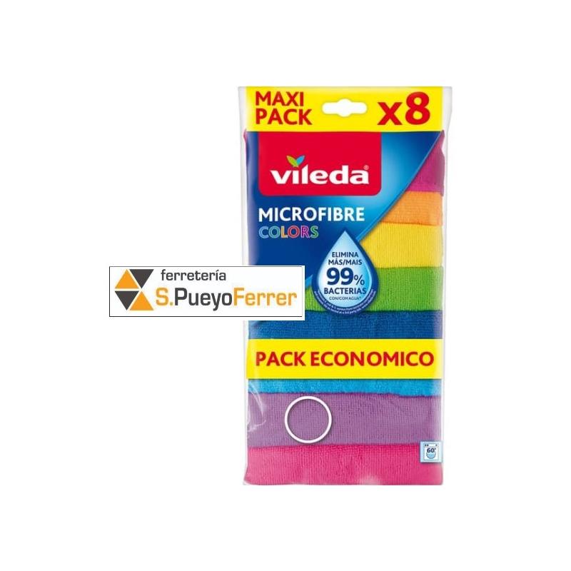 BAYETA VILEDA MICROFIBRA PACK 8