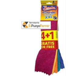 BAYETA SPONTEX MICROFIBRA 4+1