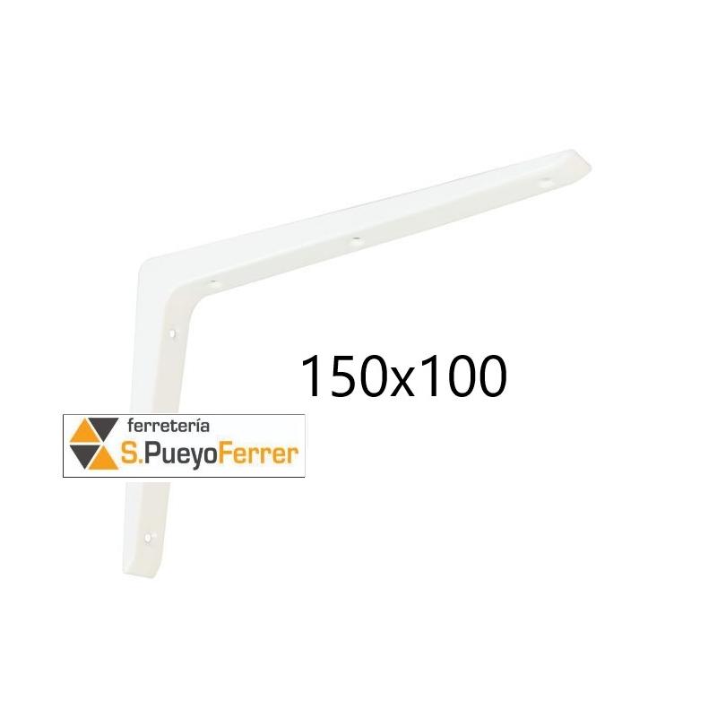 ESCUADRA ALUM FUND BLANC 150X100MM