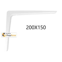 ESCUADRA ALUM FUND BLANC 200X150MM