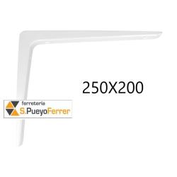ESCUADRA ALUM FUND BLANC 250X200MM