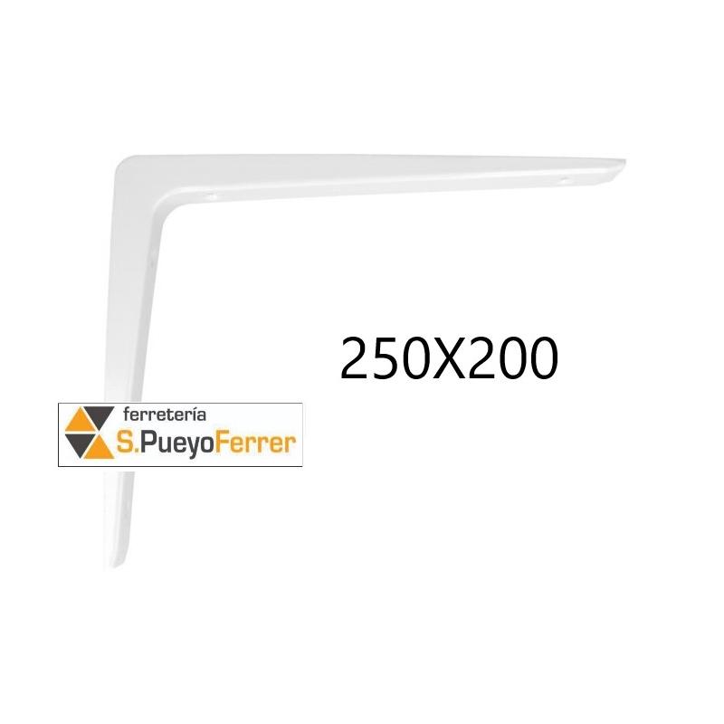 ESCUADRA ALUM FUND BLANC 250X200MM
