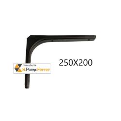 ESCUADRA ALUM FUND NEGRO 250X200MM
