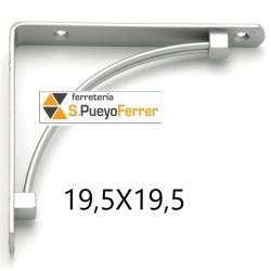 ESCUADRA DECO AIRY PLATA MATE 19,5X19,5