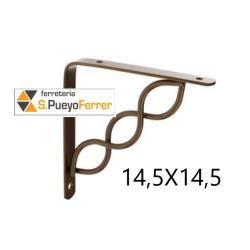 ESCUADRA DECO NODE BRONCE ANTIGUO 14,5X14,5
