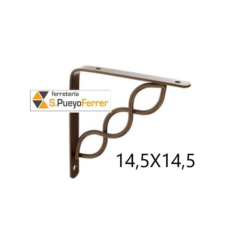 ESCUADRA DECO NODE BRONCE ANTIGUO 14,5X14,5