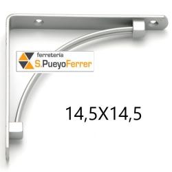 ESCUADRA DECO AIRY PLATA MATE 14,5X14,5