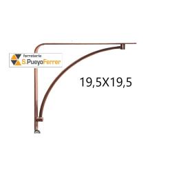 ESCUADRA DECO AIRY COBRE PULIDO 19,5X19,5
