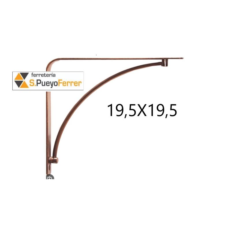 ESCUADRA DECO AIRY COBRE PULIDO 19,5X19,5