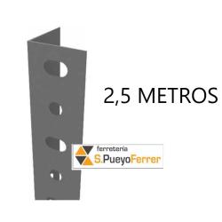 BARRA ANGULAR ESTANT GRIS P/35 2.5 MT