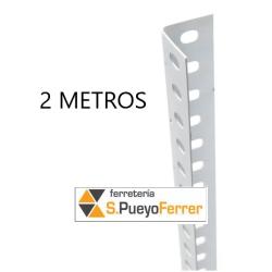 BARRA ANGULAR ESTANT BLANCA P/35 2 MT