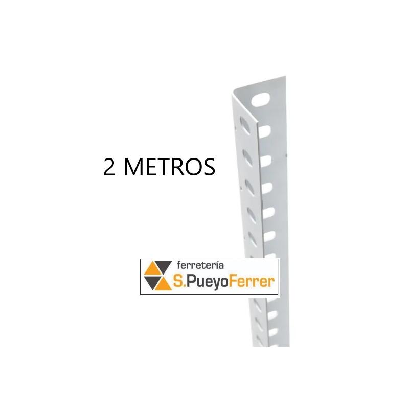 BARRA ANGULAR ESTANT BLANCA P/35 2 MT