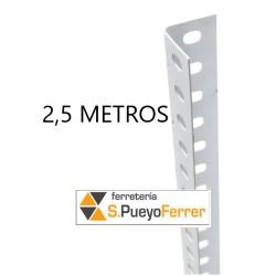 BARRA ANGULAR ESTANT BLANCA P/35 2.5 M