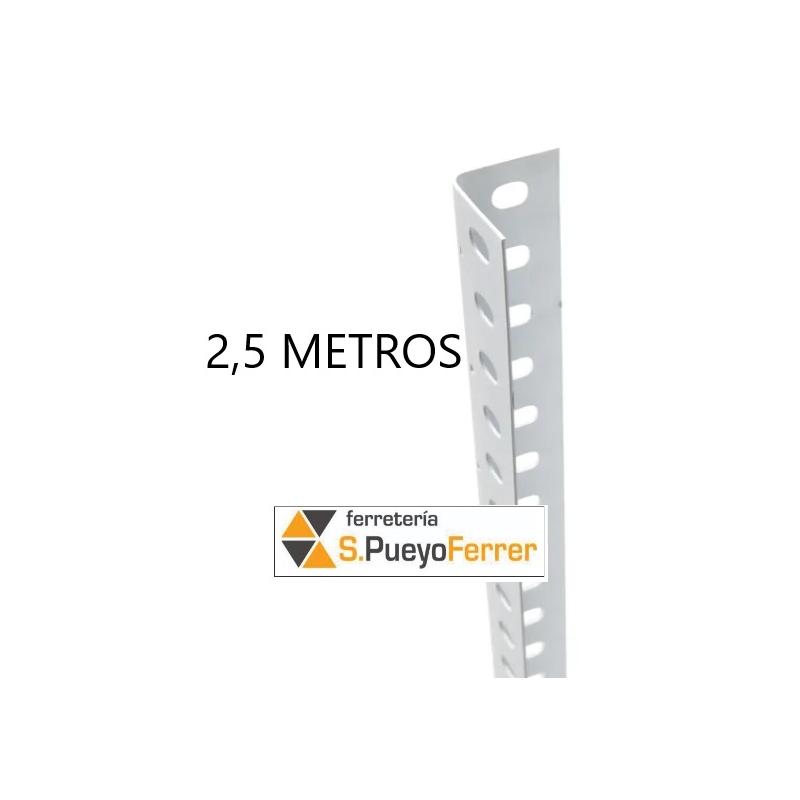 BARRA ANGULAR ESTANT BLANCA P/35 2.5 M