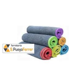 BAYETA CISNE MICROFIBRA GRIS 6 UDS (36 X 38 CM )