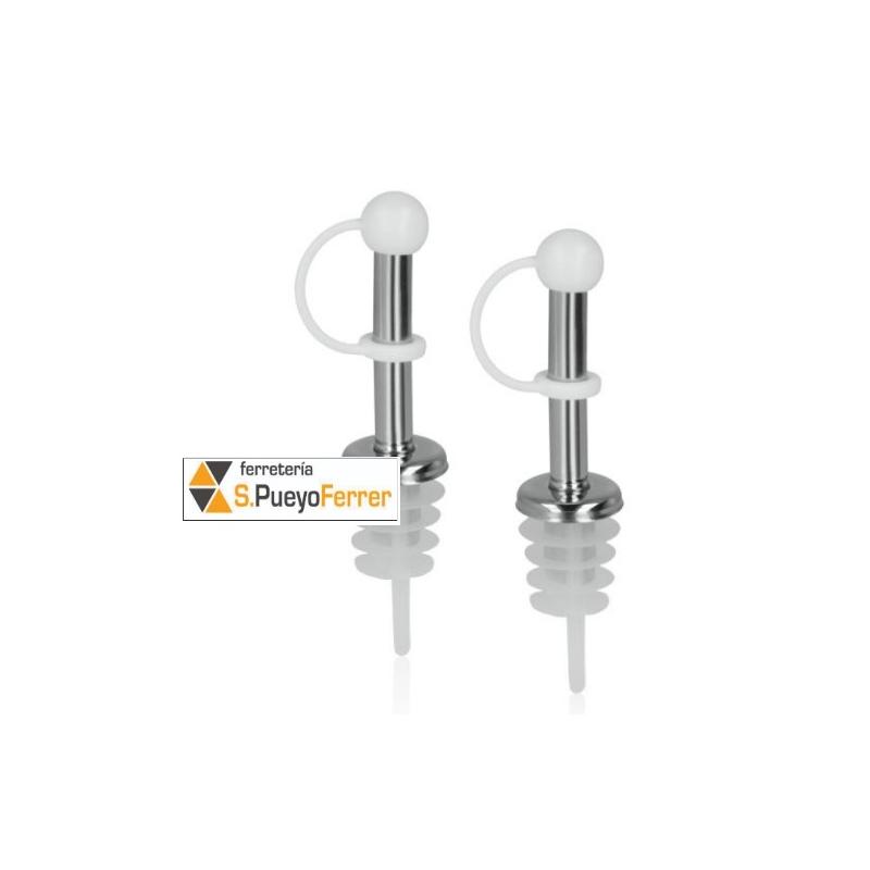 TAPON C/VERTEDOR CROMO JGO 2 METALTEX 257100