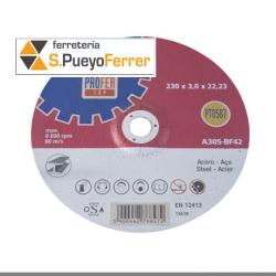 DISCO CORTE ACERO 230X3